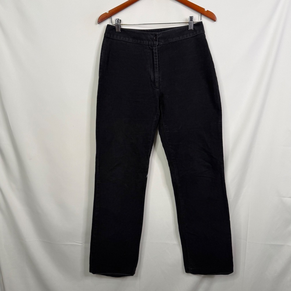 Katharine Hamnett Denim Black Straight Leg Pants Made in Italy Size 30 Womens - Picture 4 of 9